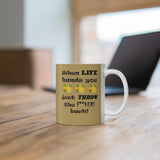 LLU #1: "When LIFE hands you LEMONS..." -  11oz Mug - Gold Knight