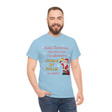 HD-C #1: "Ahhh Christmas..." - Unisex Heavy Cotton Tee (RED LETTERS)