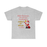 HD-C #1: "Ahhh Christmas..." - Unisex Heavy Cotton Tee (RED LETTERS)