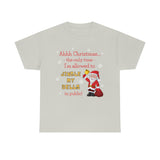 HD-C #1: "Ahhh Christmas..." - Unisex Heavy Cotton Tee (RED LETTERS)