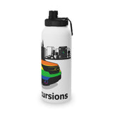 LLEG: "LV LGBT EXCURSIONS" - Stainless Steel Water Bottle w/Sports Lid