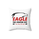 ETKD: "EAGLE TAE KWON DO" MWOL - Throw Pillow - WHITE