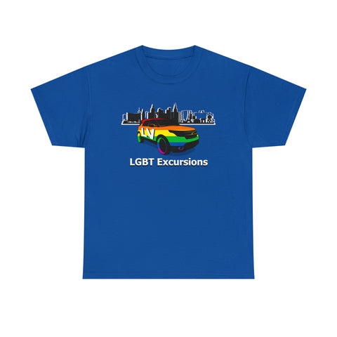 LLEG: "LV LGBT EXCURSIONS" - Unisex Heavy Cotton Tee