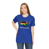 LLEG: "LV LGBT EXCURSIONS" - QR CODE RS - BB - Unisex Jersey Short Sleeve Lightweight Tee