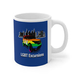 LLEG: "LV LGBT EXCURSIONS" -  11oz Ceramic Mug - Royal Blue