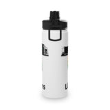 LLEG: "LV LGBT EXCURSIONS" - Stainless Steel Water Bottle w/Sports Lid