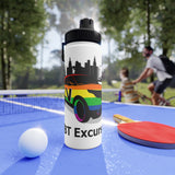 LLEG: "LV LGBT EXCURSIONS" - Stainless Steel Water Bottle w/Sports Lid
