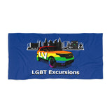 LLEG: "LV LGBT EXCURSIONS" - Beach Towel