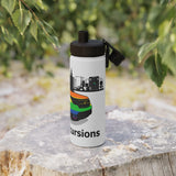 LLEG: "LV LGBT EXCURSIONS" - Stainless Steel Water Bottle w/Sports Lid