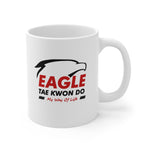 ETKD: "EAGLE TAE KWON DO" MWOL - 11oz Mug - WHITE