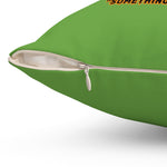 HD-HW #1: "TRICK OR TREAT..." - Square Pillow - Slime Green