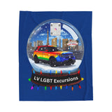 LLEG: "LV LGBT EXCURSIONS" - X-MAS 2025 - Velveteen Plush Blanket