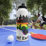 LLEG: "LV LGBT EXCURSIONS" - Stainless Steel Water Bottle w/Sports Lid