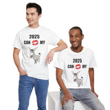 HD-NY #1: "2025 CAN KISS MY A$$" - Unisex Heavy Cotton Tee