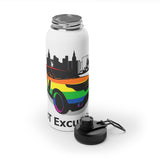 LLEG: "LV LGBT EXCURSIONS" - Stainless Steel Water Bottle w/Sports Lid