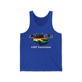 LLEG: "LV LGBT EXCURSIONS" - Unisex Jersey Tank