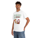 HD-C #2: "GUESS WHOSE NOSE..." - Unisex Heavy Cotton Tee (GREEN LETTERS)