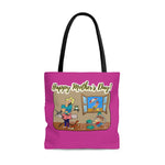 HD-MD #2: "Happy Mother's Day!" -  Tote Bag - Fuschia
