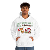 HD-C #2: "GUESS WHOSE NOSE..." - Unisex Hoodie (GREEN LETTERS)