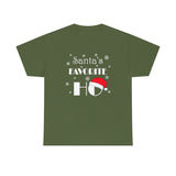 HD-C #3: "Santa's FAVORITE..." - Unisex Heavy Cotton Tee - RED HAT