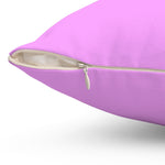 EWS #2: "ESSENTIAL WORKERS..." - Square Pillow - Pink