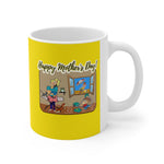 HD-MD #2: "Happy Mother's Day!" -  11oz Mug - Yellow