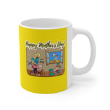 HD-MD #2: "Happy Mother's Day!" -  11oz Mug - Yellow