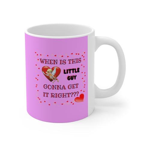 HD-VD #2: "WHEN IS THIS LITTLE GUY..." -  11oz Mug - Pink