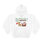 HD-C #2: "GUESS WHOSE NOSE..." - Unisex Hoodie (GREEN LETTERS)
