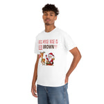HD-C #2: "GUESS WHOSE NOSE..." - Unisex Heavy Cotton Tee (RED LETTERS)