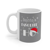 HD-C #3: "Santa's FAVORITE..." - 11oz Mug - Raider Grey - RED HAT