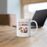 HD-C #2: "GUESS WHOSE NOSE..." - 11oz Mug - (RED LETTERS)