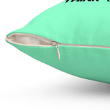 HD-EST #1: "HAPPY EASTER!..." - Square Pillow - Mint Green