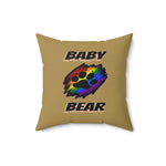 HD-LP #2: "BABY BEAR" - Square Pillow - Gold Knight
