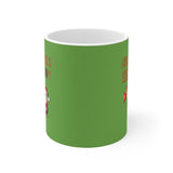 HD-C #2: "GUESS WHOSE NOSE..." - 11oz Mug - Green (RED LETTERS)