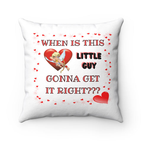 HD-VD #2: "WHEN IS THIS LITTLE GUY..." - Square Pillow - White