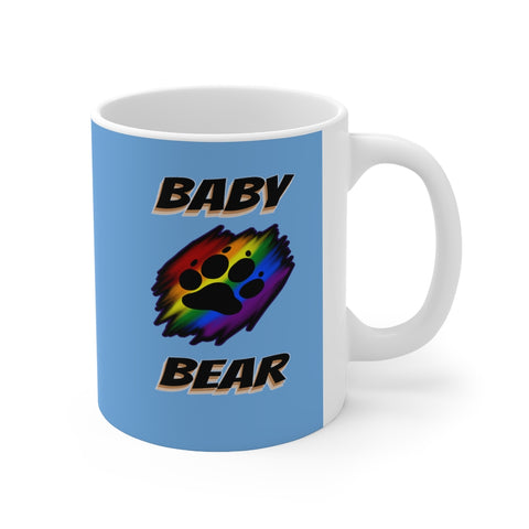 HD-LP #2: "BABY BEAR" -  11oz Mug - Aqua