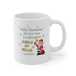 HD-C #1: "Ahhh Christmas..." - 11oz Mug - (GREEN LETTERS)